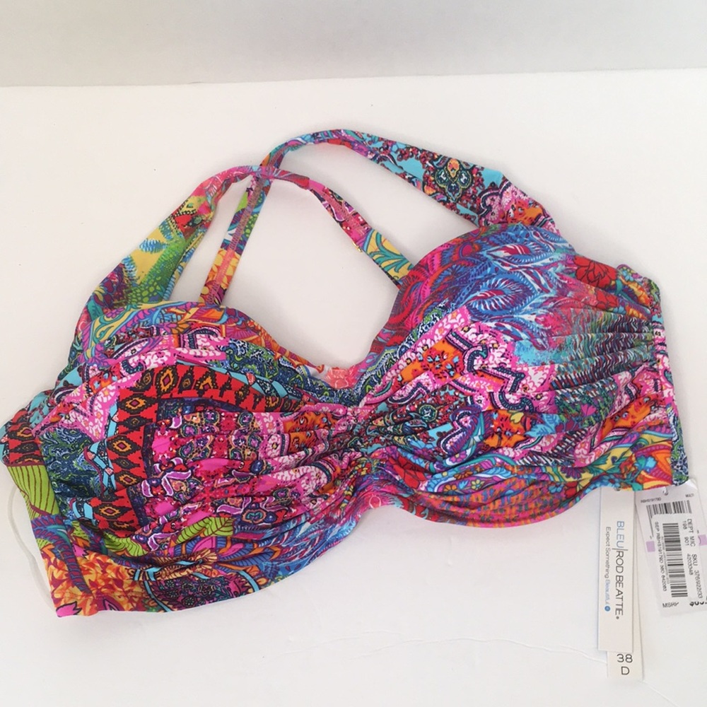 Bleu Rod Beattie Bikini top size 38D NWT